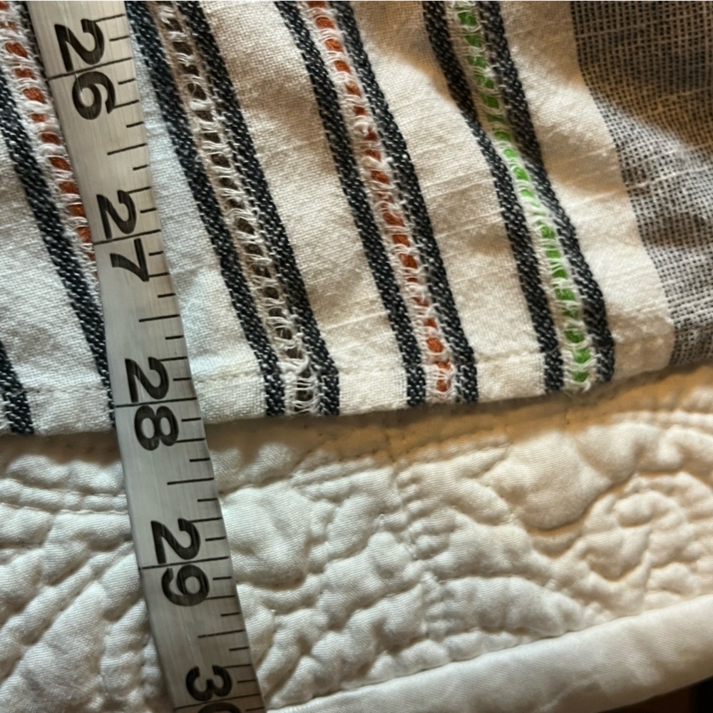 Soft Surroundings Brookhaven Aruba Striped Tunic Vibrant Embroidery, size Large - Picture 7 of 9